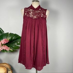 EUC Altar’d State maroon dress Sz S